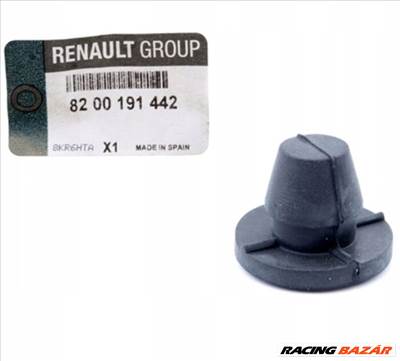 Renault Modus 1.4 16V, 1.6 16V gyári új felső motorburkolat rögzítő gumibaba, gumidugó 2004-2012-ig
