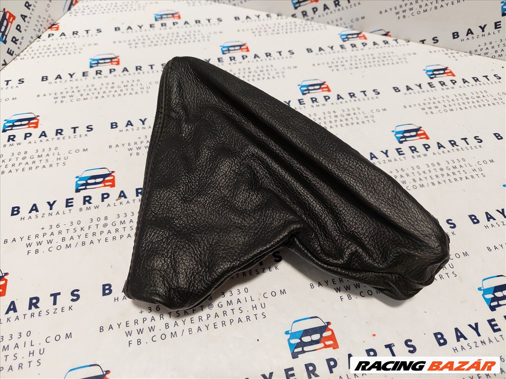MW E46 fekete bőr kézifék szoknya zsák markolat eladó (002522) 2. kép