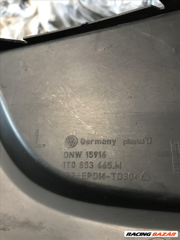 VW TOURAN / CADDY - bal lökhárító takaró 1t0853665m 3. kép
