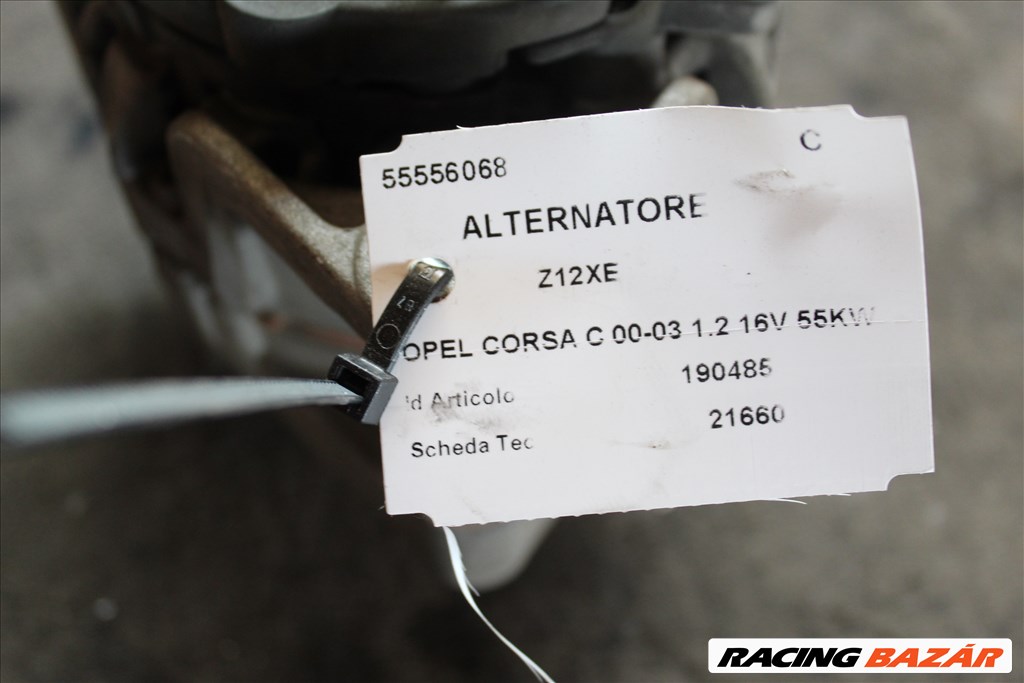 Opel Corsa C generátor  55556068 (137) 2. kép