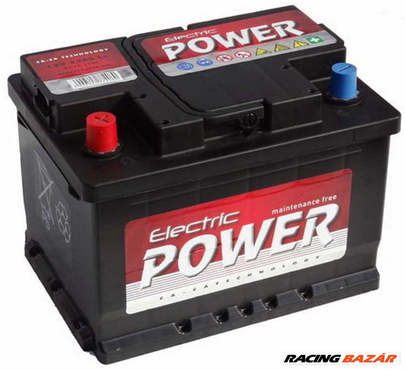 Electric Power 55ah B+ Akkumulátor 420A bal+ 1. kép