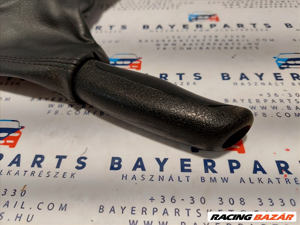 BMW E46 fekete bőr kézifék szoknya zsák markolat eladó (002518) 3. kép