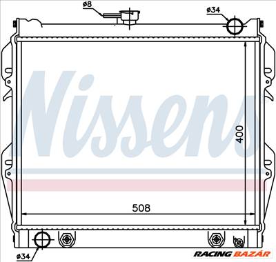 NISSENS 64728 Hűtőradiátor