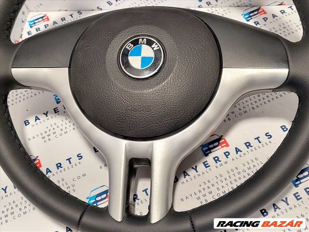 BMW E46 E39 X5 dupla pálcás kormány bőrkormány bőr sport kormány (002830) 7. kép