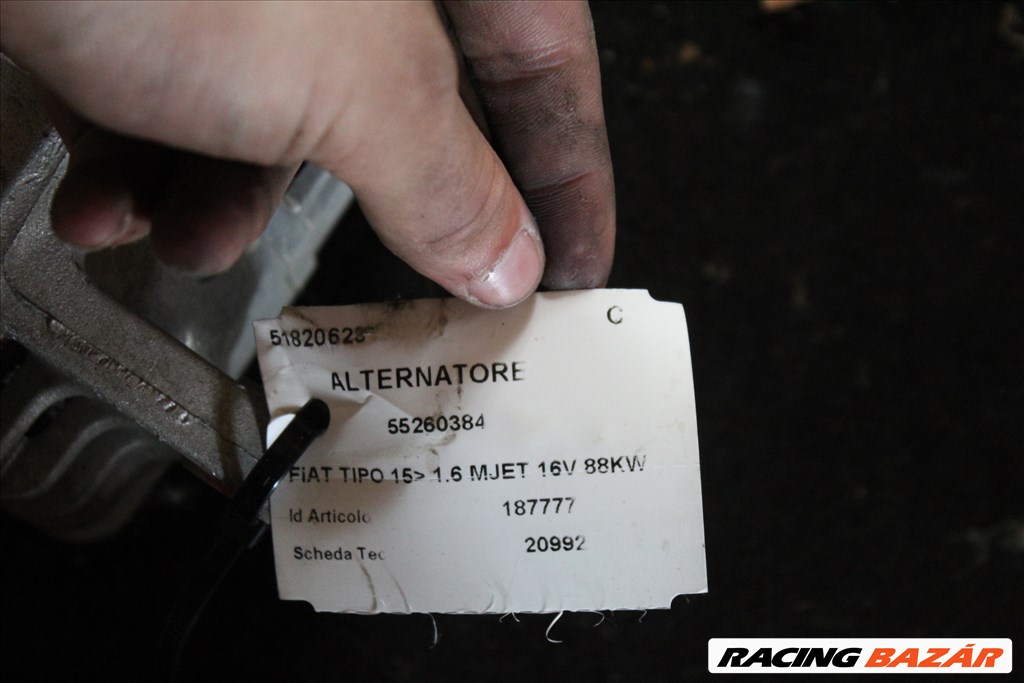 Fiat Tipo 2015- 1.6 MJET generátor (250) 51820623 3. kép