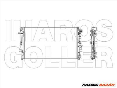 Mercedes Vito 2010-2014 W639  - Vízhűtő (kézi váltóshoz)