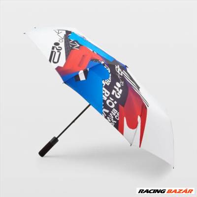 Gyári BMW M Motorsport 2022 fehér Grafik automata táska esernyő 80232864012