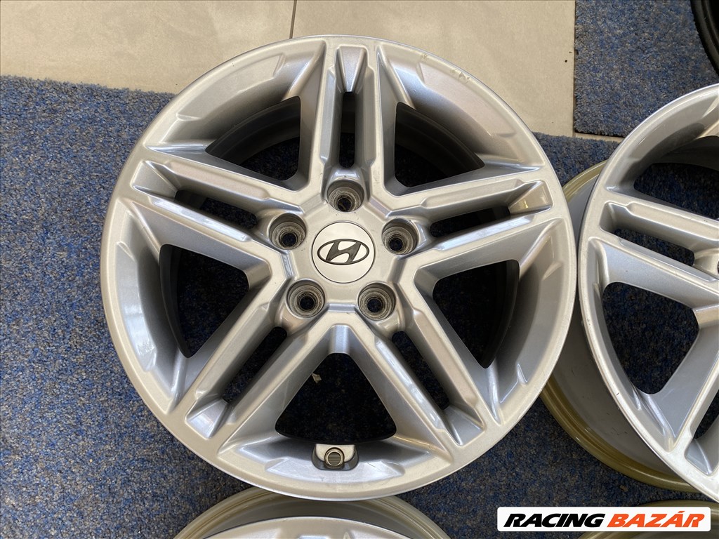 Hyundai 16 gyári alufelni felni, 5x114,3, I30 I40 Tucson (2593) 6. kép