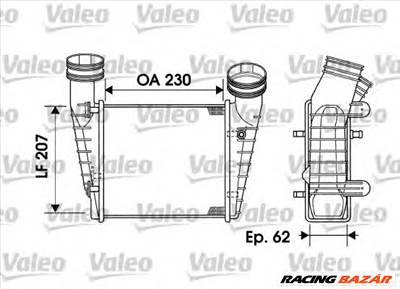 VALEO 817938 - töltőlevegőhűtő SKODA VW