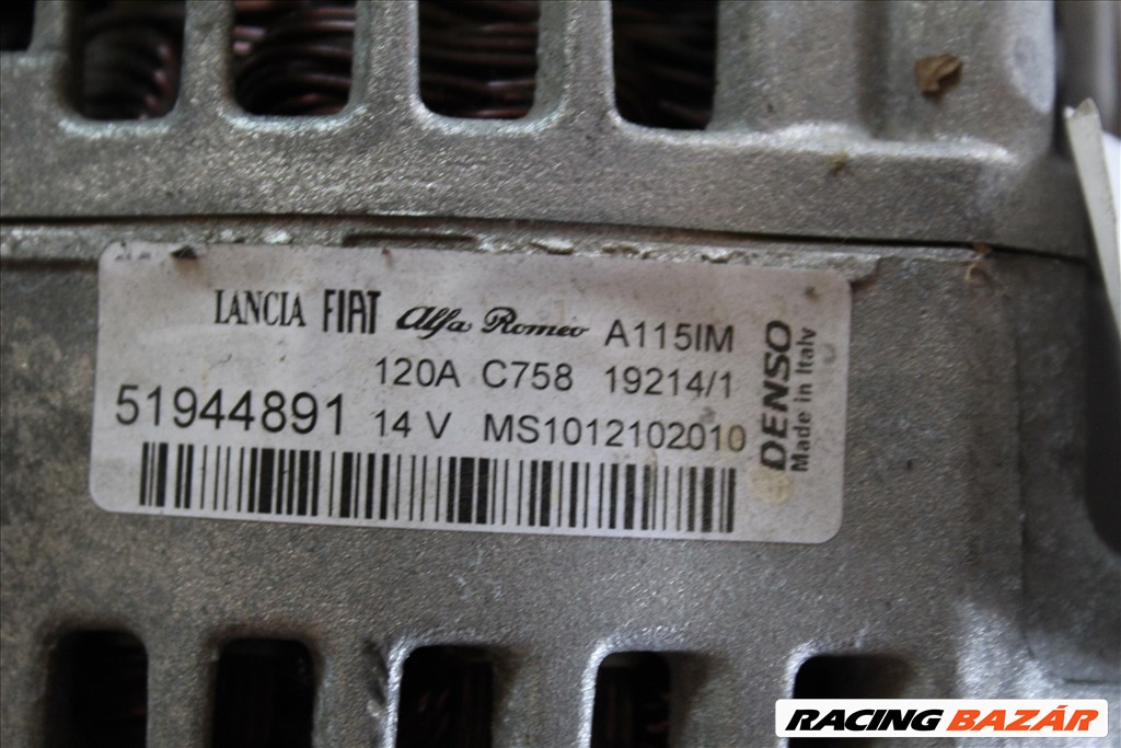 Fiat / Alfa / Jeep 2012 1.6 MJET generátor (262)  51944891 2. kép