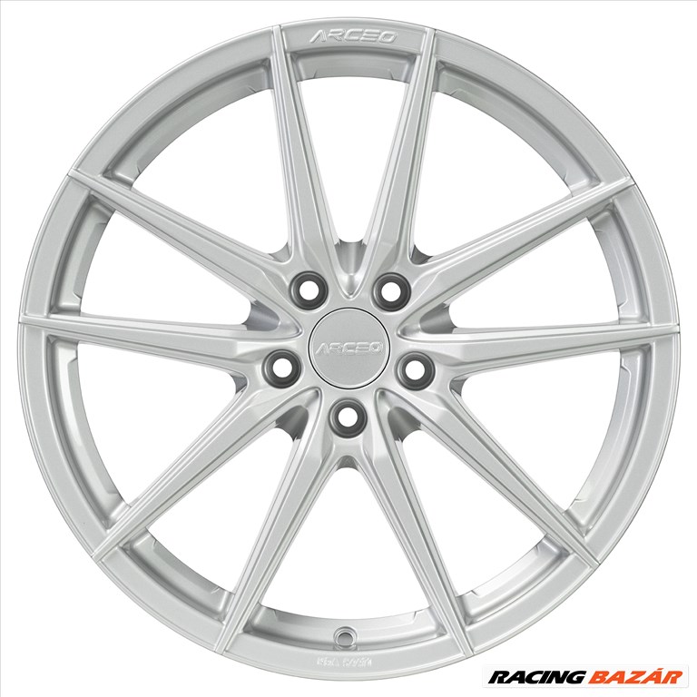 R19 5x112 (73,1) ARCEO MONACO - White-Silver   kétszéles új alufelnik 2. kép