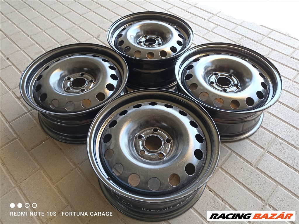 5x108 16" Renault újszerű lemezfelni garnitúra (241) 2. kép