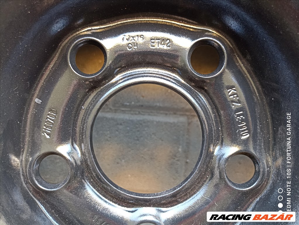 5x108 16" Renault újszerű lemezfelni garnitúra (241) 7. kép