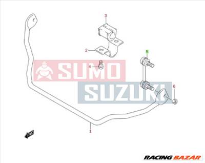 Suzuki Jimny stabilizátor gömbfej 42420-81A10