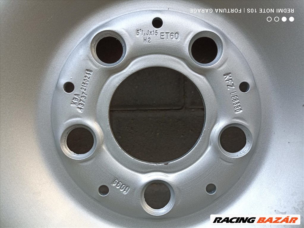 5x112 15" Mercedes Vito újszerű lemezfelni garnitúra (R248) 7. kép