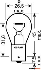 OSRAM 7506 - izzó, belső világítás ABARTH ALFA ROMEO ALPINA APRILIA MOTORCYCLES AUDI AUSTIN AUTOBIAN 1. kép