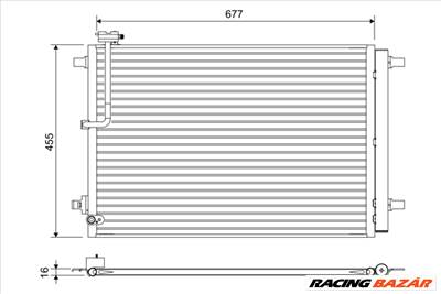 VALEO 822657 - klíma kondenzátor AUDI