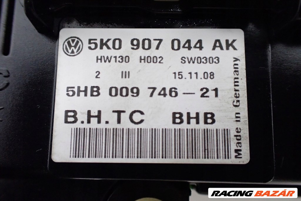 Volkswagen Golf VI fűtéspanel, klímapanel /ülésfűtés/ 5k0907044ak 2. kép