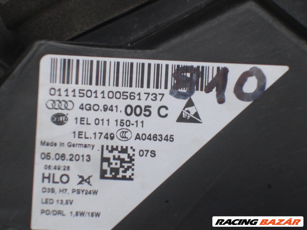 Audi A6 4G Bal első Led-Xenon Fényszóró 4G0941005C 2010-től 5. kép