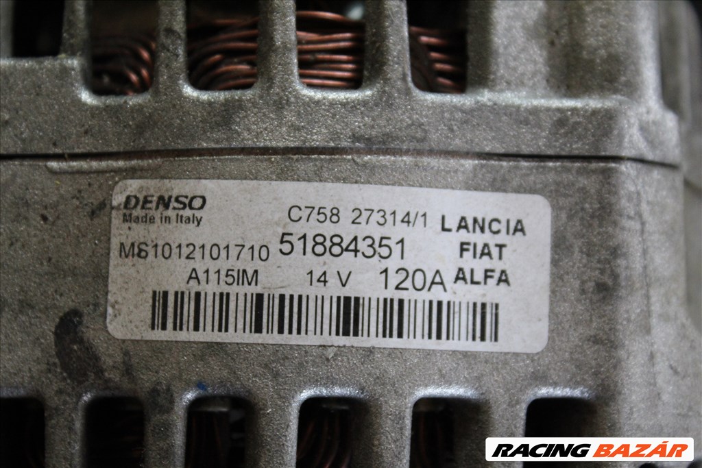 Alfa Giulietta 2010- 1.6 MJET generátor (257)   51884351 2. kép
