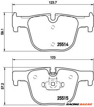 BREMBO P 06 072 - fékbetét BMW BMW (BRILLIANCE)