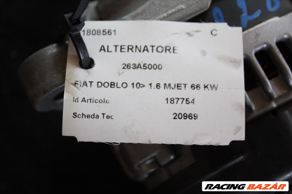 Fiat Doblo 2010- 1.6 MJET generátor (228)   51808561 3. kép