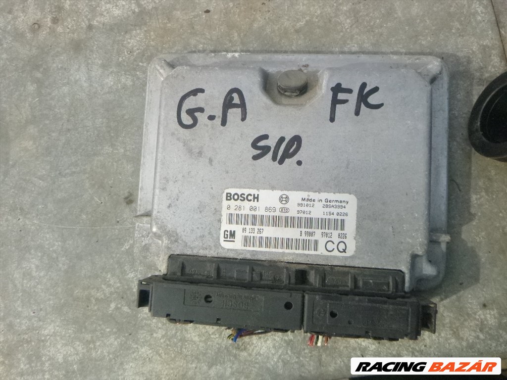 Opel Astra G 2,0 DTI motorvezérlő  szett   09 133 267 CQ 0281001869 3. kép