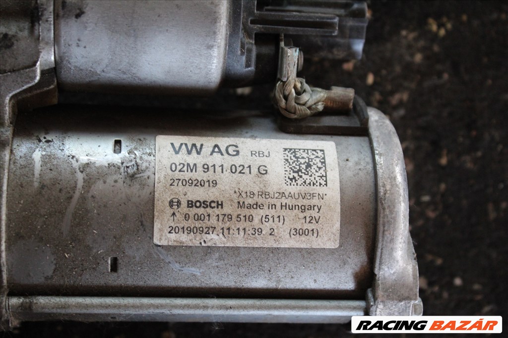 Volkswagen UP 2014 1.0B önindító  02m911021g (264) 2. kép