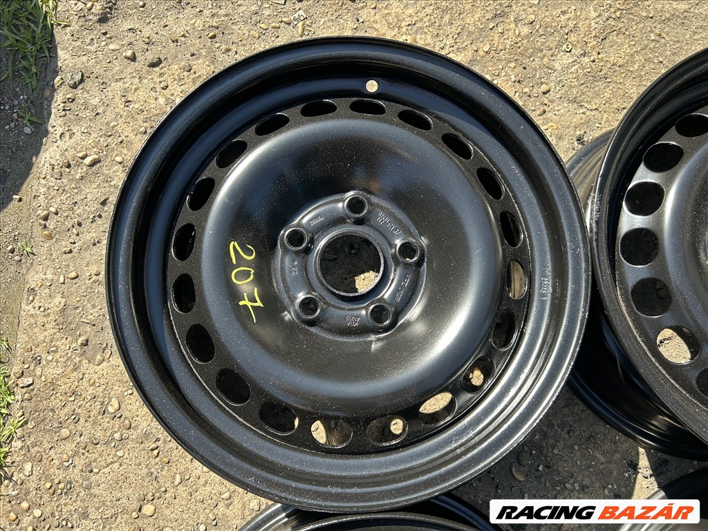 4db gyári 15" VW acélfelni. (217) 2. kép