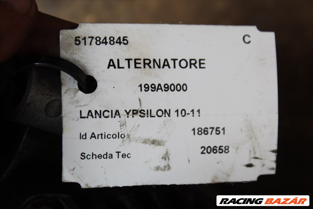 Lancia Ypsilon  2010-2011 1.3JTD generátor (222) 51784845 3. kép