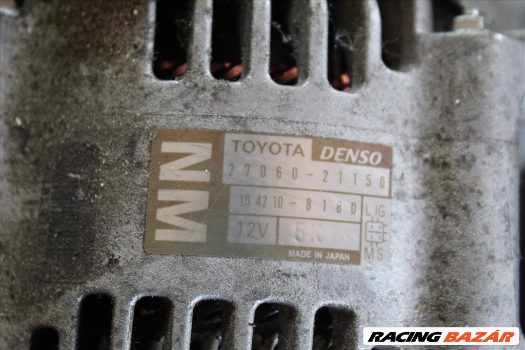Toyota Yaris 2003-2005 1.5 VVTI generátor  (227)   2706021150 1. kép
