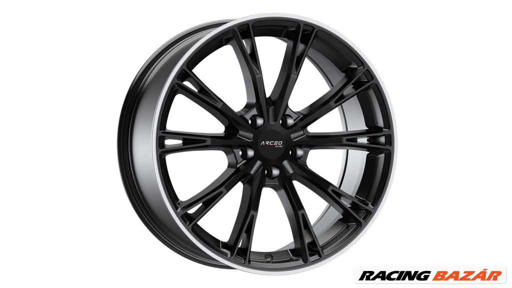 R19 5x112 (66,45) ARCEO STARS ASW01 8.5J ET30 Matt Black Lip Diamond -NEW -  799 EUR 5. kép