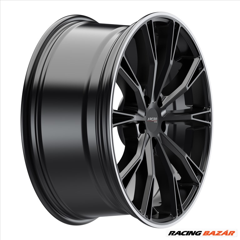 R19 5x112 (66,45) ARCEO STARS ASW01 8.5J ET30 Matt Black Lip Diamond -NEW -  799 EUR 8. kép