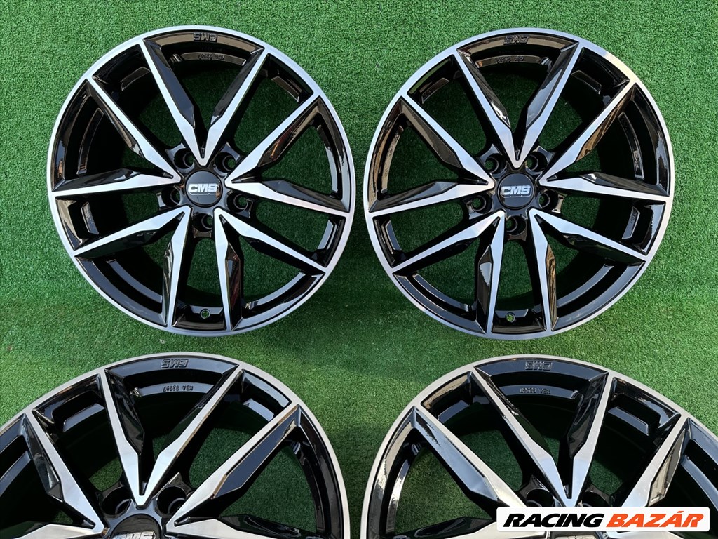 R19 5x112 (57,1) CMS C28 - 7.5J ET50 Diamond Black Gloss NEW 3. kép