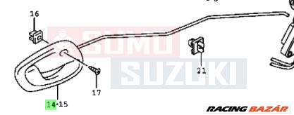 Suzuki WR+ jobb első belső kilincs szürke 83101-83E00-T01 1. kép