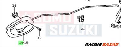 Suzuki WR+ jobb első belső kilincs szürke 83101-83E00-T01