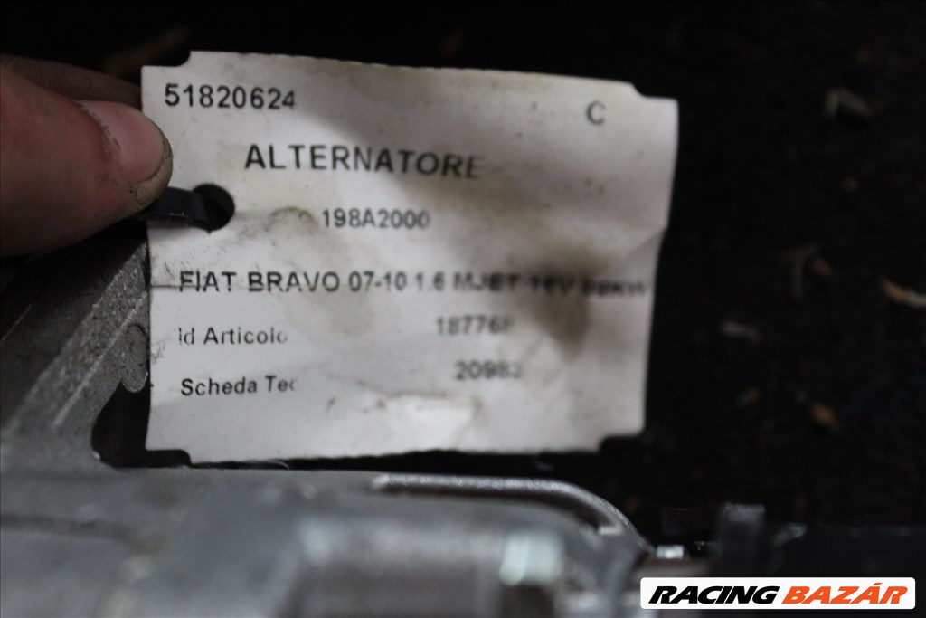 Fiat Bravo 2007-2010 1.6 MJET generátor (245)  51820624 4. kép