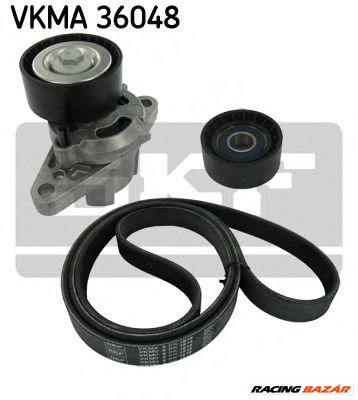 SKF VKMA 36048 - hosszbordás szíj készlet DACIA RENAULT 1. kép