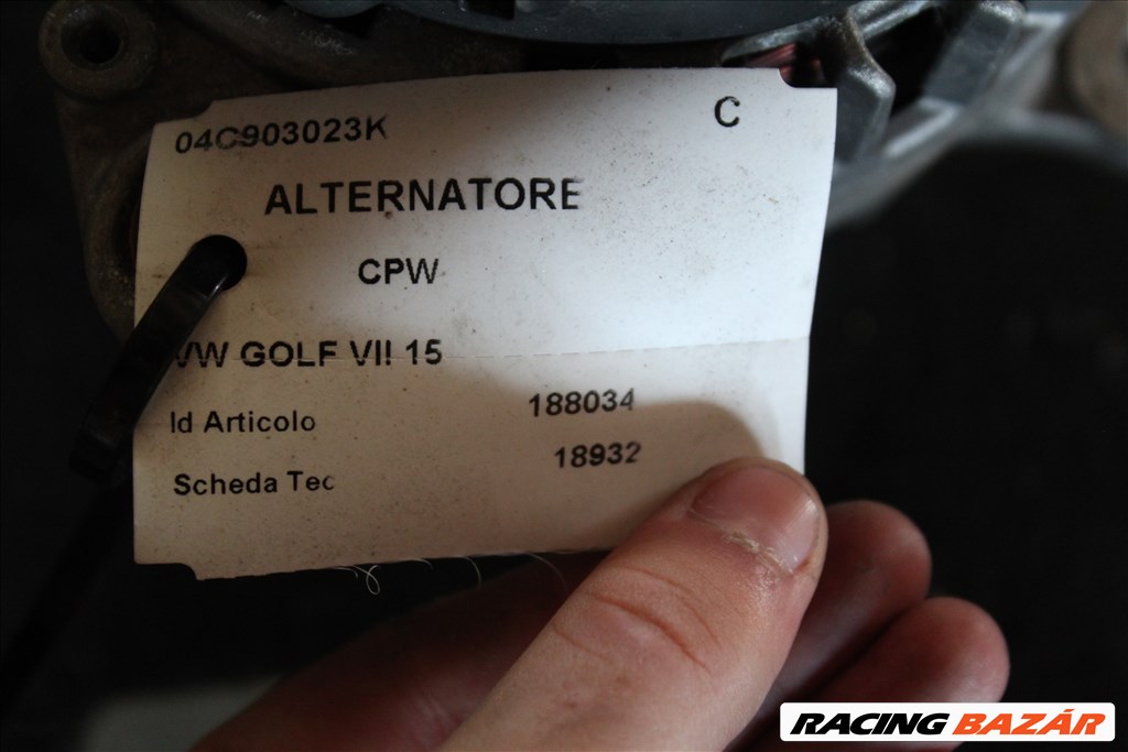 Volkswagen Golf 7 2015 generátor (203)  04c903023k 3. kép