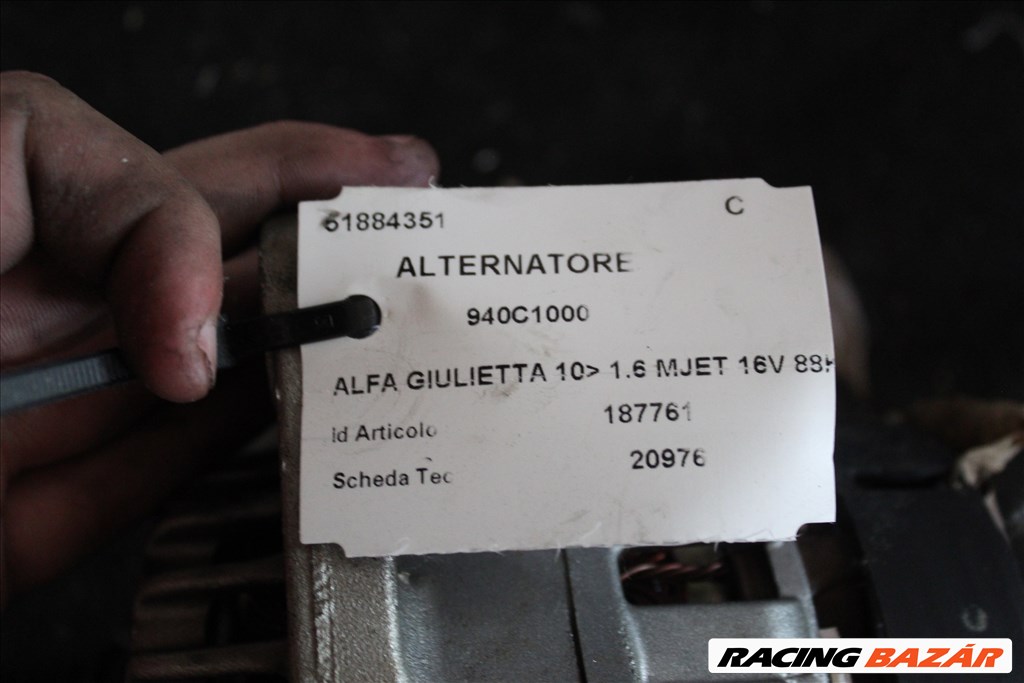 Alfa Giulietta 2010- 1.6 MJET generátor (247)  51884351 3. kép