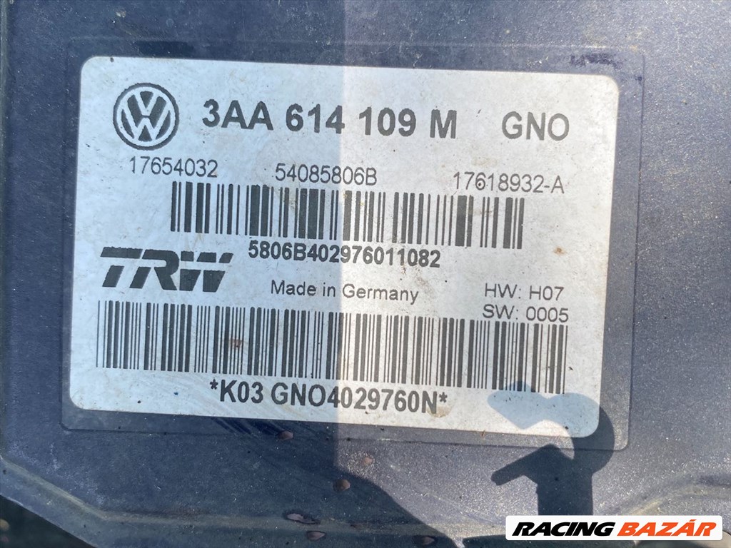 Volkswagen Passat B7 VW PASSAT B7 ABS Kocka 3aa614109m 4. kép