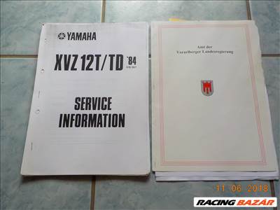 YAMAHA XVZ 12T VENTURE TIPUSÚ 1984-ES ÜRES FŐVÁZ,EREDETI OSZTRÁK PAPIROKKAL ELADÓ