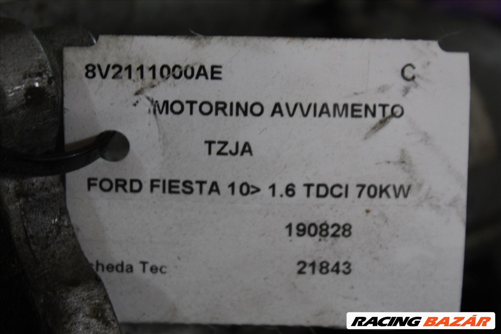 Ford Fiesta 2010 1.6 TDCI TZJA önindító   8v2111000ae (255) 3. kép