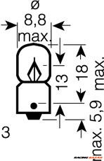 OSRAM 3796 - izzó, belső világítás 1. kép