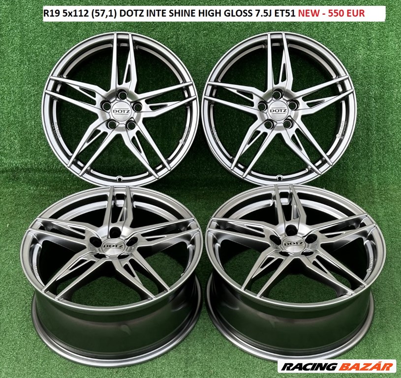 R19 5x112 (57,1) DOTZ INTE SHINE HIGH GLOSS 7.5J ET51 NEW - 550 EUR  1. kép
