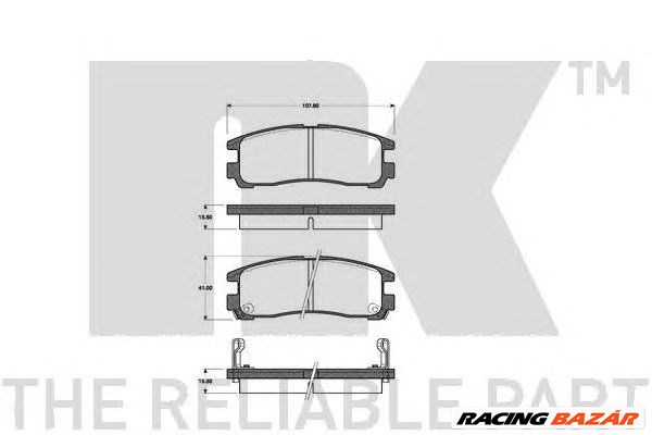 NK 223016 - fékbetét BUICK CADILLAC CHRYSLER DODGE HYUNDAI KIA MITSUBISHI PONTIAC 1. kép