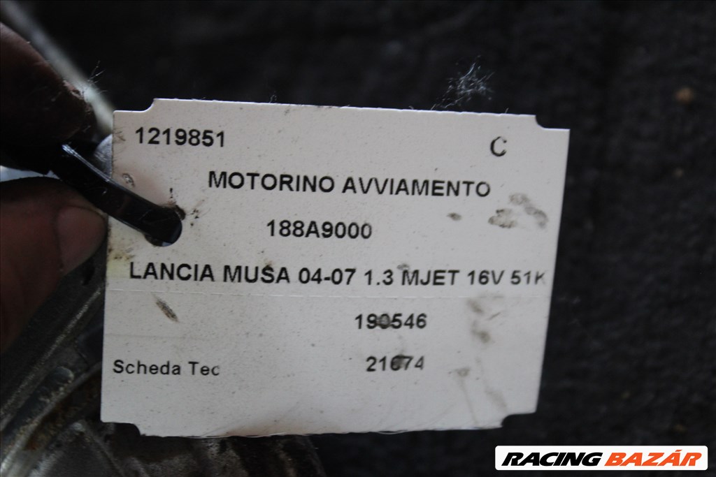 Lancia Musa 2004-2007 1.3MJET önindító  1219851 3. kép