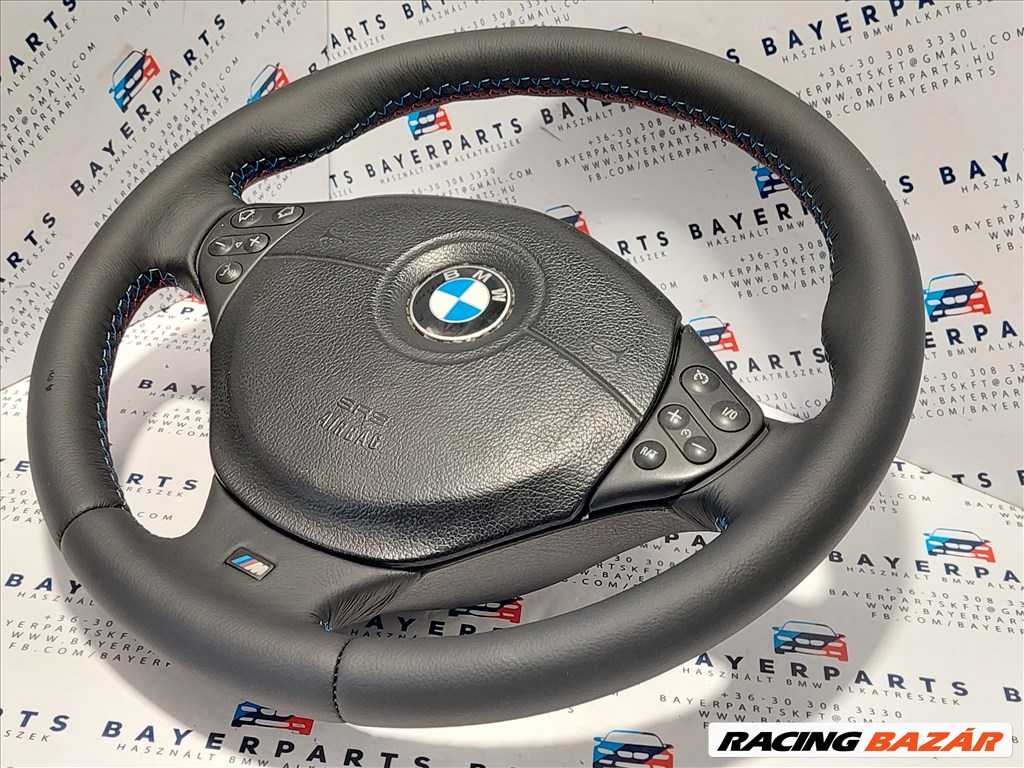 BMW E39 Mtech 3 kormány bőrkormány bőr multi kormány (002832) 5. kép