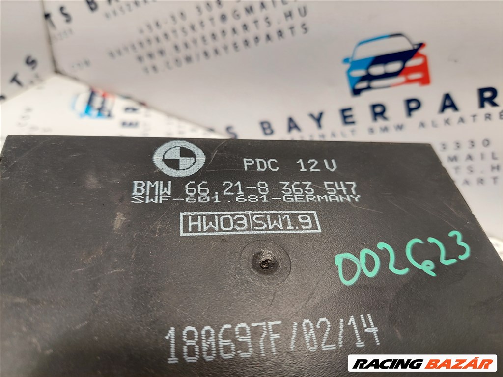 BMW E39 hátsó PDC tolatóradar vezérlő doboz modul controller egység szett (002623) 66218363547 3. kép