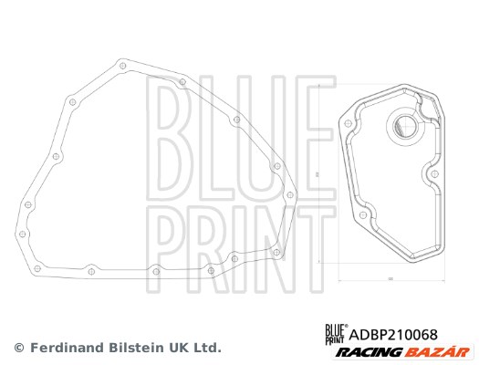 BLUE PRINT ADBP210068 - Hidraulika szűrő készlet, automatikus váltó DACIA NISSAN RENAULT 1. kép